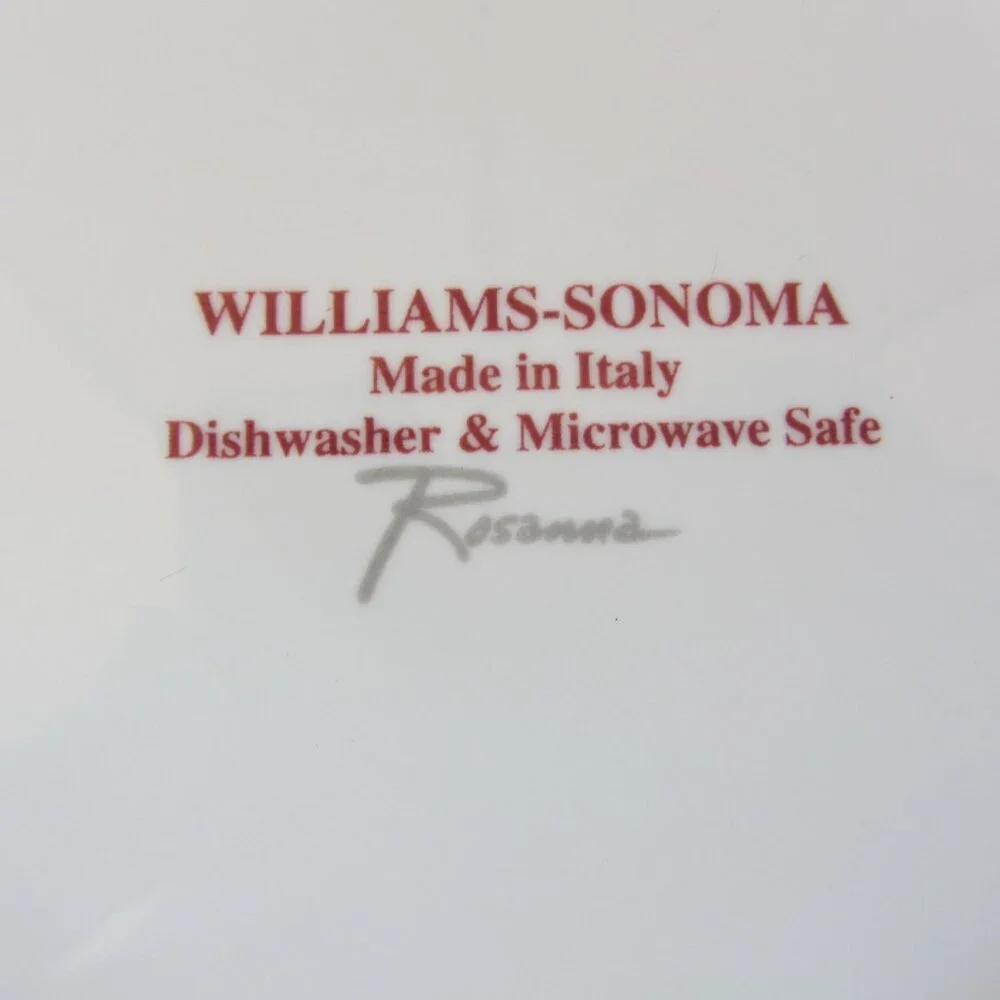 Williams Sonoma Rosanna Italy fruit plates set of 6 (W3262)